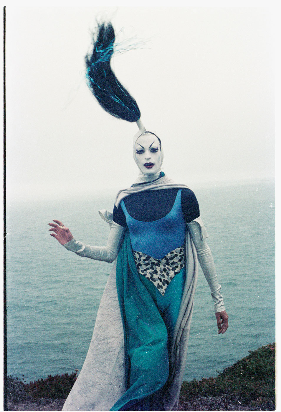 Miss X as Queen Veneer, on location, 1984 - Doris Fish Forever