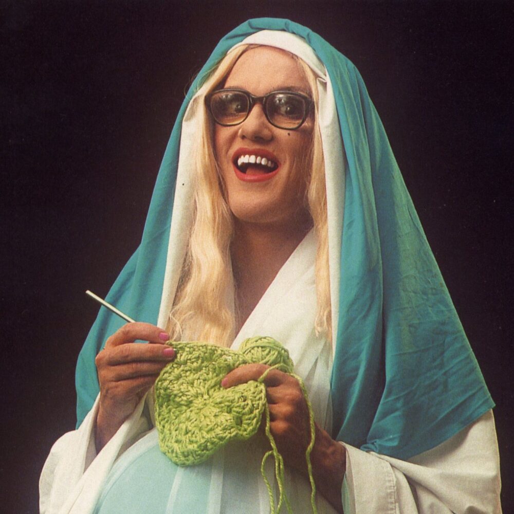 "He Said He Was GOD" RARE Doris Fish Original West Graphics X-Mas Card